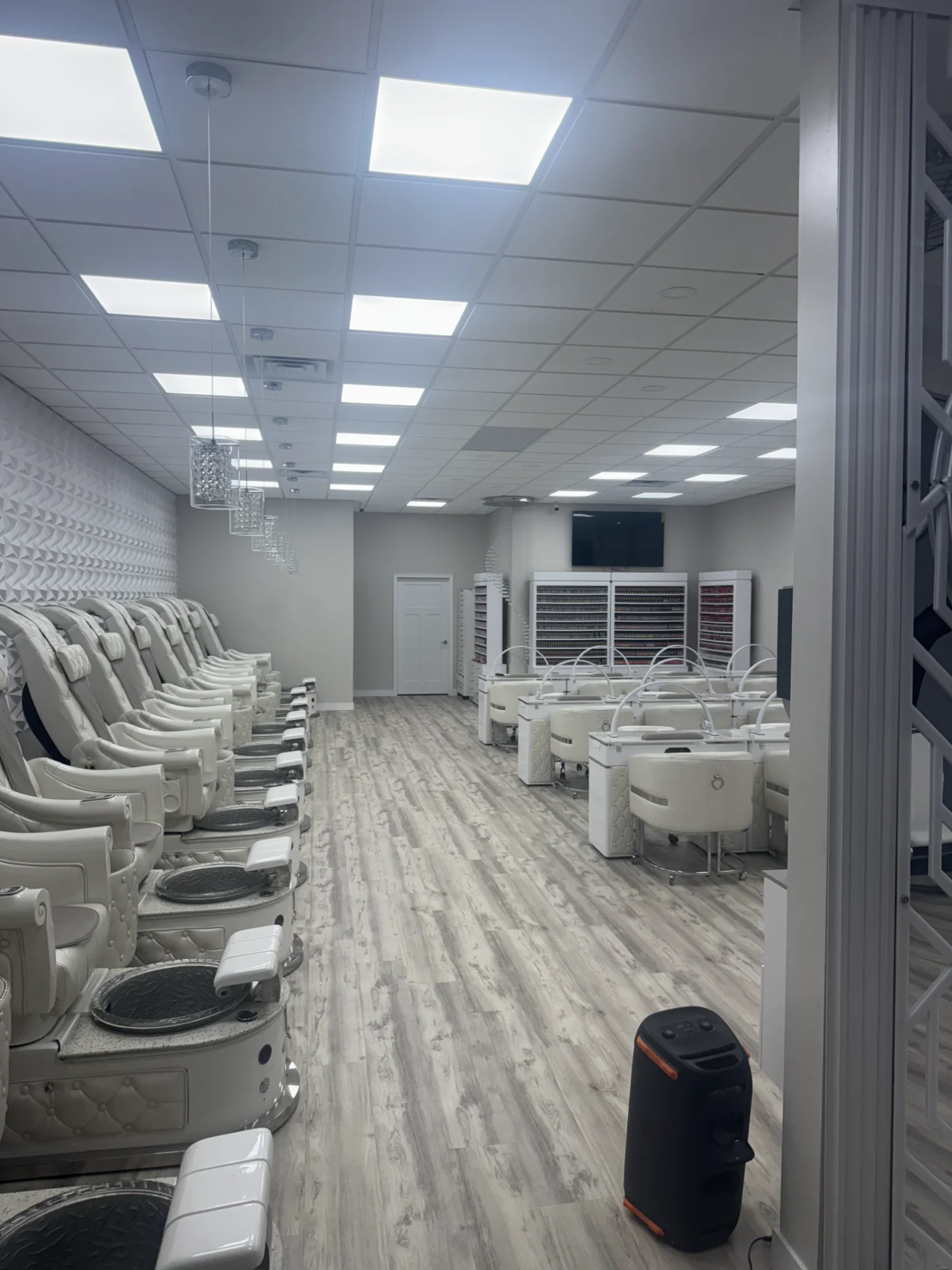 Commercial nail salon electrical installation